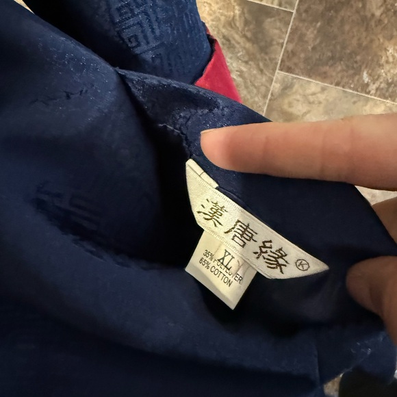 Tang suit Men's Blue and red double side Jacket - Picture 6 of 7